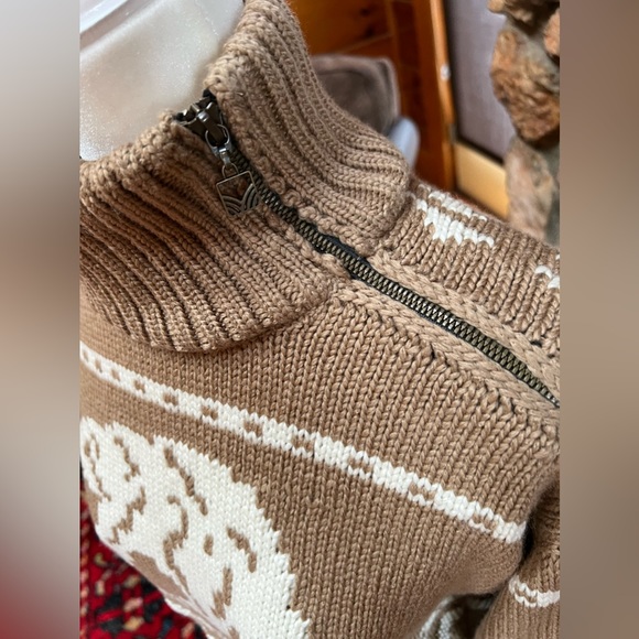 Dale of Norway Isbjorn Unisex Sweater - Tan/Cream - Picture 4 of 12